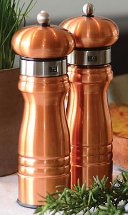 Acrylic Combo Pepper Mill and Salt Shaker with Adjustable Mill