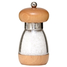 Spruce up your dining experience with the classic natural wood look of our mushroom salt mill. Enjoy freshly ground salt at any meal.